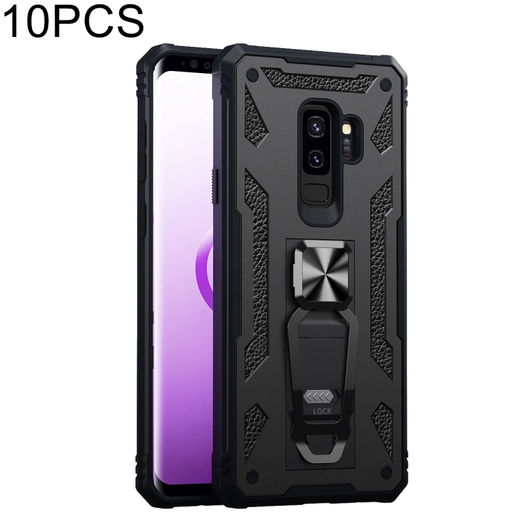 For Samsung Galaxy S9+ 10 PCS Variety Armor TPU + PC Shockproof Magnetic Protective Case with Folding Clip Holder(Black)
For Samsung Galaxy S9+ 10 PCS Variety Armor TPU + PC Shockproof Magnetic Protective Case with Folding Clip Holder(Black)
