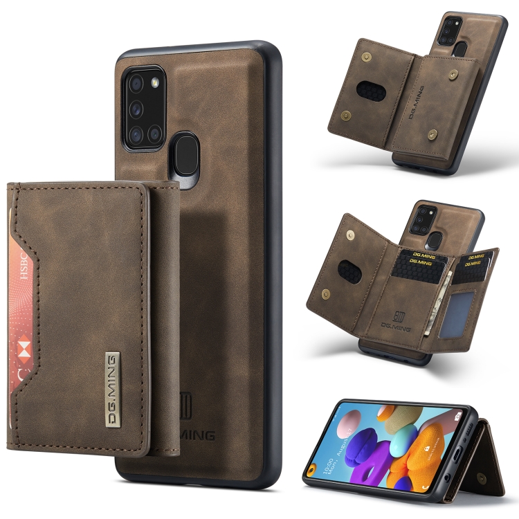 For Samsung Galaxy A21s DG.MING M2 Series 3-Fold Multi Card Bag + Magnetic Back Cover Shockproof Case with Wallet & Holder Function(Coffee)
For Samsung Galaxy A21s DG.MING M2 Series 3-Fold Multi Card Bag + Magnetic Back Cover Shockproof Case with Wallet & Holder Function(Coffee)