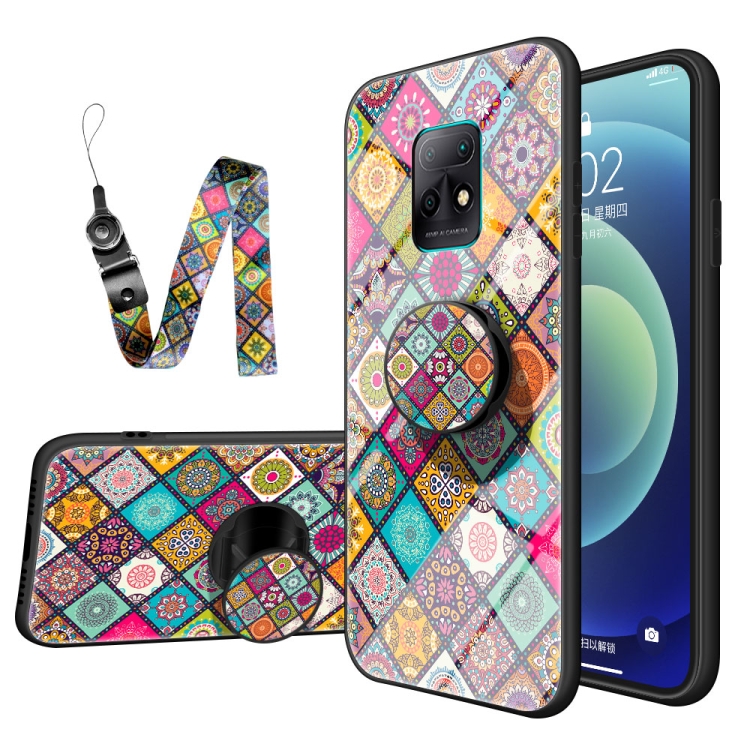 For Xiaomi Redmi 10X 5G Painted Ethnic Pattern Tempered Glass TPU Shockproof Case with Folding Magnetic Holder & Neck Strap(Checkered)
For Xiaomi Redmi 10X 5G Painted Ethnic Pattern Tempered Glass TPU Shockproof Case with Folding Magnetic Holder & Neck Strap(Checkered)