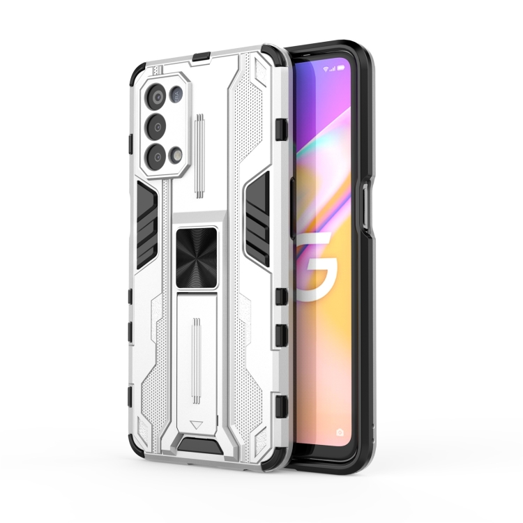 For OPPO A93 5G / For OnePlus Nord N200 5G Supersonic PC + TPU Shock-proof Protective Case with Holder(Silver)
For OPPO A93 5G / For OnePlus Nord N200 5G Supersonic PC + TPU Shock-proof Protective Case with Holder(Silver)