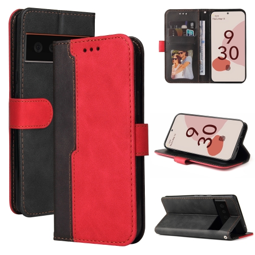 For Google Pixel 6 / Pixel 6 Pro Business Stitching-Color Horizontal Flip PU Leather Case with Holder & Card Slots & Photo Frame(Red)
For Google Pixel 6 / Pixel 6 Pro Business Stitching-Color Horizontal Flip PU Leather Case with Holder & Card Slots & Photo Frame(Red)