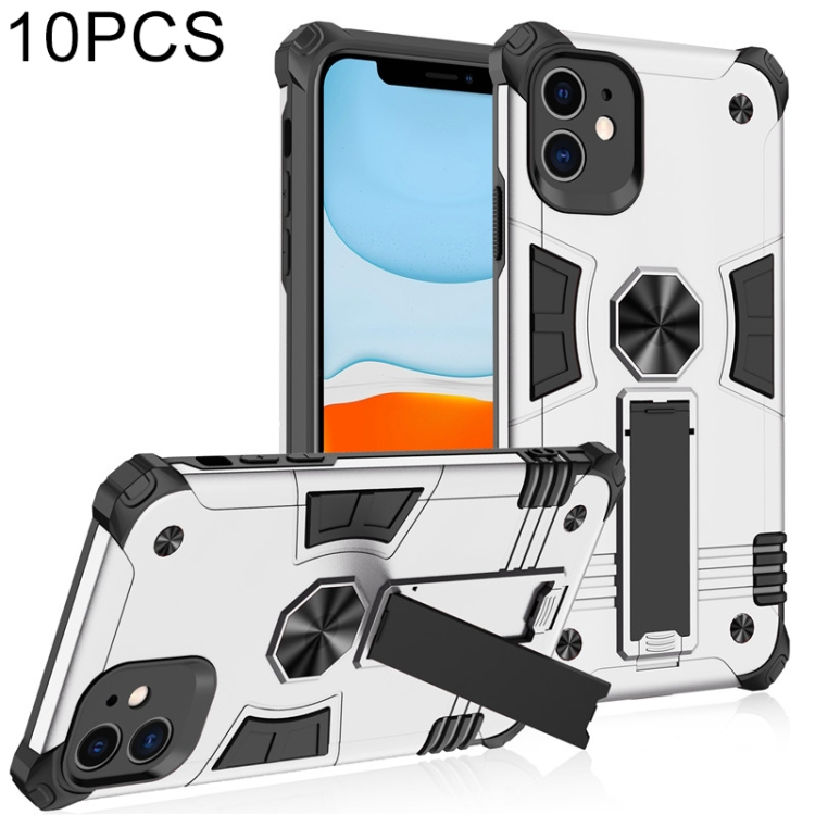 10 PCS Shockproof TPU + PC Protective Case with Invisible Holder For iPhone 11 Pro Max(Silver)
10 PCS Shockproof TPU + PC Protective Case with Invisible Holder For iPhone 11 Pro Max(Silver)
