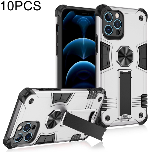 10 PCS Shockproof TPU + PC Protective Case with Invisible Holder For iPhone 12 Pro(Silver)
10 PCS Shockproof TPU + PC Protective Case with Invisible Holder For iPhone 12 Pro(Silver)