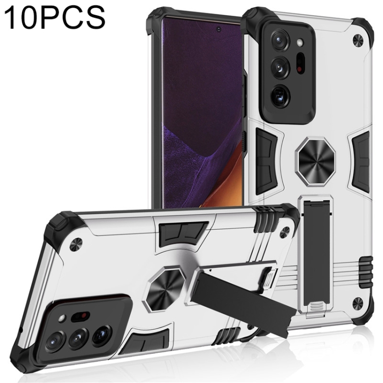 For Samsung Galaxy Note20 Ultra 10 PCS Shockproof TPU + PC Protective Case with Invisible Holder(Silver)
For Samsung Galaxy Note20 Ultra 10 PCS Shockproof TPU + PC Protective Case with Invisible Holder(Silver)