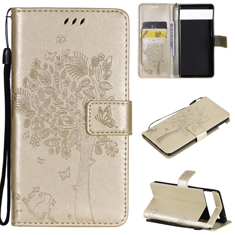 For Google Pixel 6 Tree & Cat Embossed Pattern Horizontal Flip Leather Case with Holder & Card Slots & Wallet & Lanyard(Gold)
For Google Pixel 6 Tree & Cat Embossed Pattern Horizontal Flip Leather Case with Holder & Card Slots & Wallet & Lanyard(Gold)