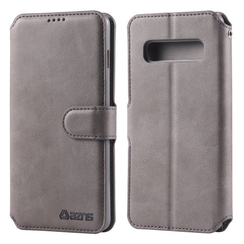 For Galaxy S10 AZNS Calf Texture Magnetic Horizontal Flip PU Leather Case with Holder & Card Slots & Photo Frame(Gray)
For Galaxy S10 AZNS Calf Texture Magnetic Horizontal Flip PU Leather Case with Holder & Card Slots & Photo Frame(Gray)