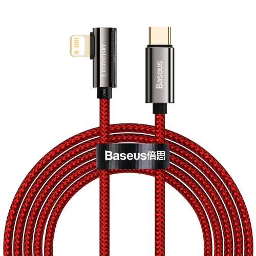 

Baseus CACS000309 Legend Series PD 20W USB-C / Type-C to 8 Pin Elbow Fast Charging Data Cable, Cable Length:2m(Red)