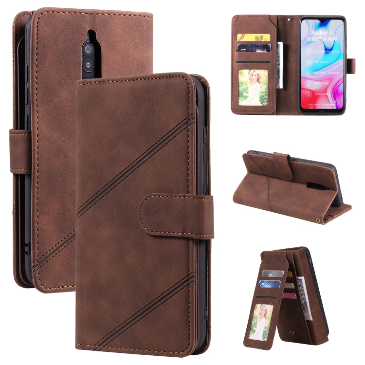 For Xiaomi Redmi 8 Skin Feel Business Horizontal Flip PU Leather Case with Holder & Multi-Card Slots & Wallet & Lanyard & Photo Frame(Brown)
For Xiaomi Redmi 8 Skin Feel Business Horizontal Flip PU Leather Case with Holder & Multi-Card Slots & Wallet & Lanyard & Photo Frame(Brown)
