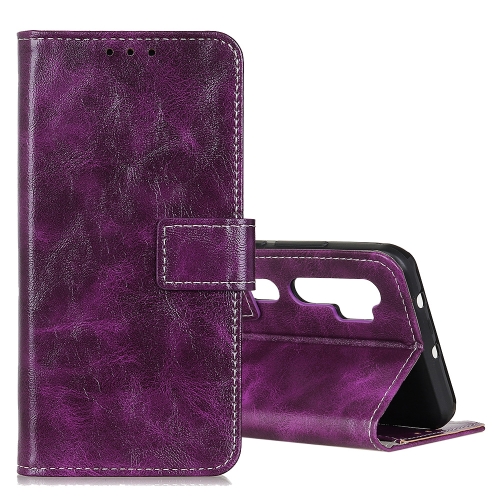 

For Xiaomi Mi Note 10 / CC9 Pro Retro Crazy Horse Texture Horizontal Flip Leather Case with Holder & Card Slots & Photo Frame & Wallet(Purple)