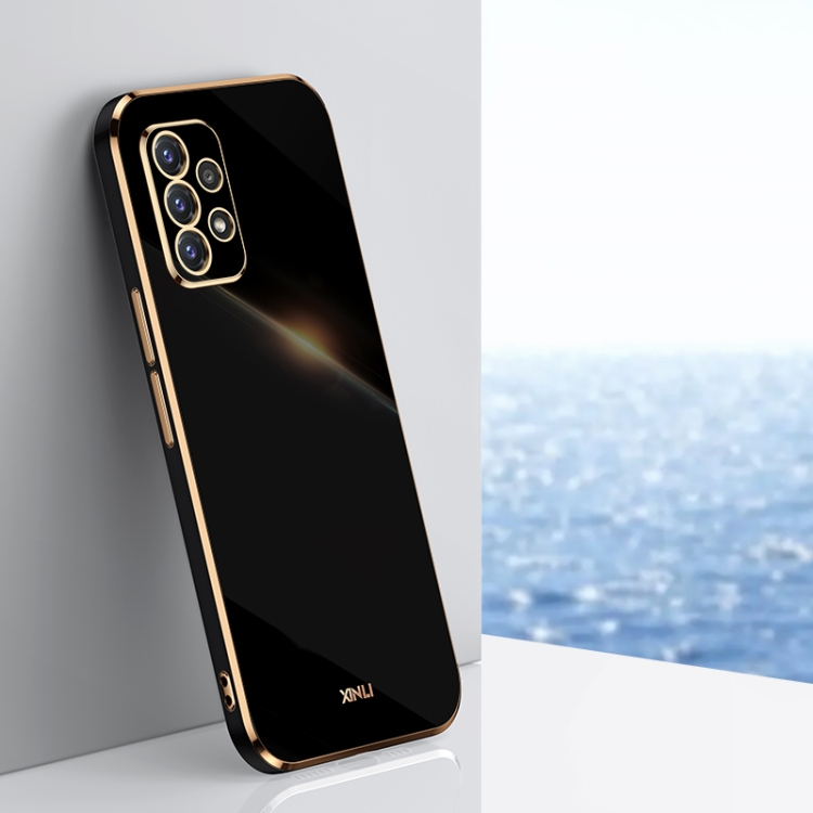 For Samsung Galaxy A52 5G XINLI Straight 6D Plating Gold Edge TPU Shockproof Case(Black)
For Samsung Galaxy A52 5G XINLI Straight 6D Plating Gold Edge TPU Shockproof Case(Black)