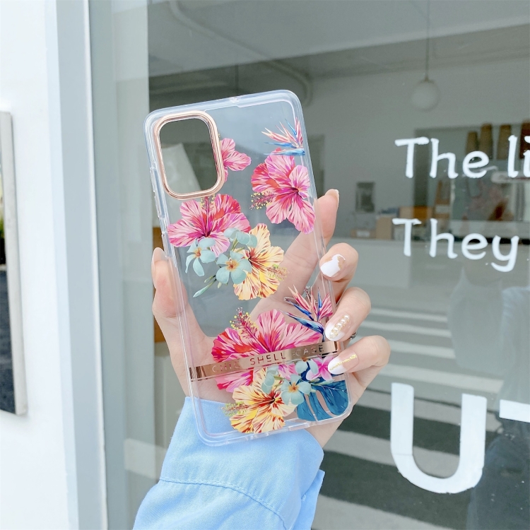 For Samsung Galaxy S20 FE High Translucent Electroplating Flower Pattern TPU + PC Shockproof Case(Hibiscus)
For Samsung Galaxy S20 FE High Translucent Electroplating Flower Pattern TPU + PC Shockproof Case(Hibiscus)