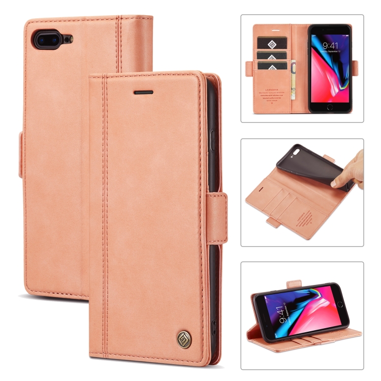 LC.IMEEKE Magnetic Buckle PU + TPU Horizontal Flip Leather Case with Holder & Card Slots & Wallet For iPhone 8 Plus & 7 Plus(Rose Gold)
LC.IMEEKE Magnetic Buckle PU + TPU Horizontal Flip Leather Case with Holder & Card Slots & Wallet For iPhone 8 Plus & 7 Plus(Rose Gold)