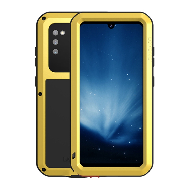 For Samsung Galaxy A41 LOVE MEI Metal Shockproof Waterproof Dustproof Protective Case with Glass(Yellow)
For Samsung Galaxy A41 LOVE MEI Metal Shockproof Waterproof Dustproof Protective Case with Glass(Yellow)