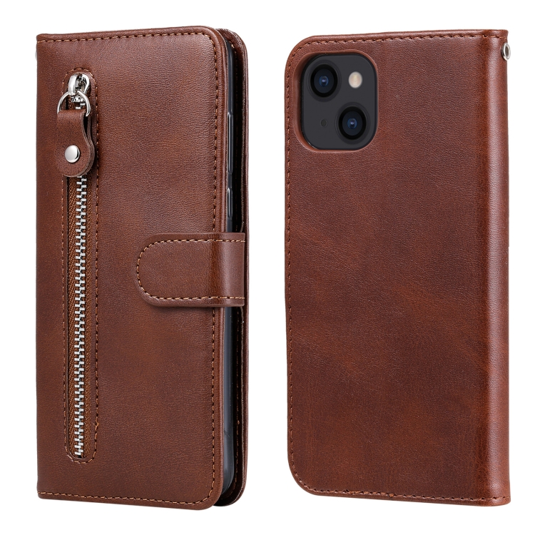 Fashion Calf Texture Zipper Horizontal Flip Leather Case with Stand & Card Slots & Wallet Function For iPhone 13(Brown)
Fashion Calf Texture Zipper Horizontal Flip Leather Case with Stand & Card Slots & Wallet Function For iPhone 13(Brown)