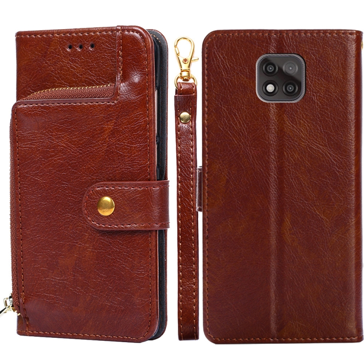 For Motorola Moto G Power (2021) Zipper Bag PU + TPU Horizontal Flip Leather Case with Holder & Card Slot & Wallet & Lanyard(Brown)
For Motorola Moto G Power (2021) Zipper Bag PU + TPU Horizontal Flip Leather Case with Holder & Card Slot & Wallet & Lanyard(Brown)