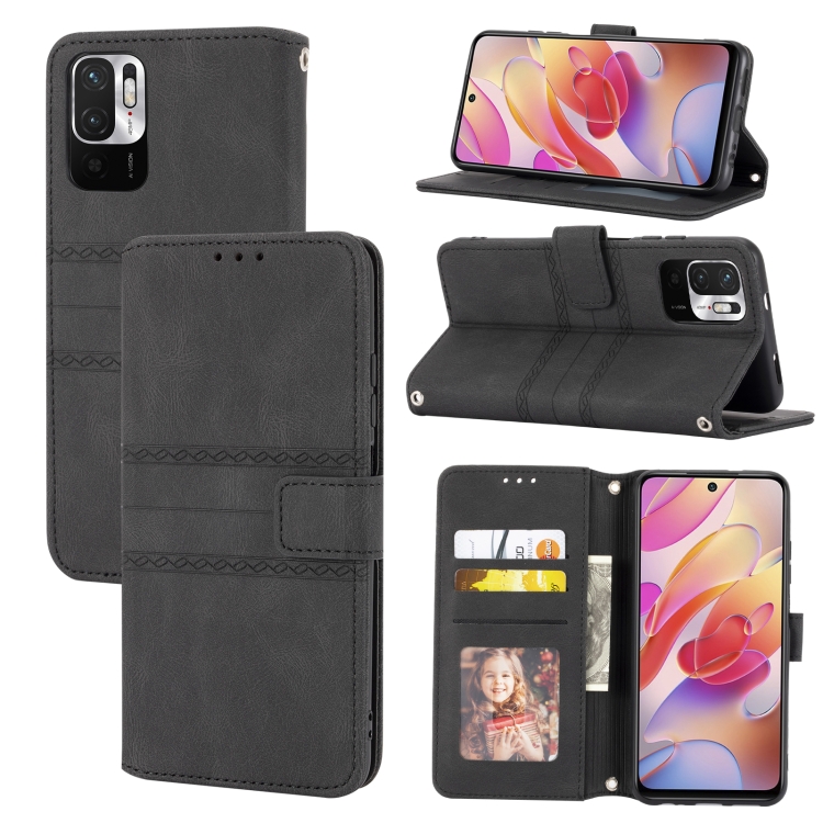 For Xiaomi Redmi Note 10 Embossed Striped Magnetic Buckle PU + TPU Horizontal Flip Leather Case with Holder & Card Slot & Wallet & Photo Frame & Sling(Black)
For Xiaomi Redmi Note 10 Embossed Striped Magnetic Buckle PU + TPU Horizontal Flip Leather Case with Holder & Card Slot & Wallet & Photo Frame & Sling(Black)