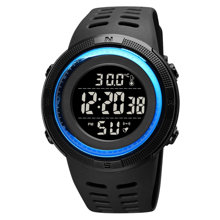 SKMEI 1681 Multifunctional LED Digital Display Luminous Electronic Watch, Support Body / Ambient Temperature Measurement(Blue Black)
SKMEI 1681 Multifunctional LED Digital Display Luminous Electronic Watch, Support Body / Ambient Temperature Measurement(Blue Black)