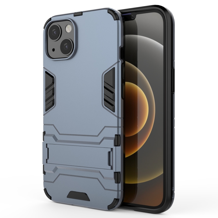 PC + TPU Shockproof Protective Case with Invisible Holder For iPhone 13(Navy Blue)
PC + TPU Shockproof Protective Case with Invisible Holder For iPhone 13(Navy Blue)