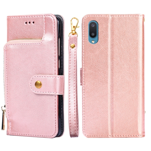 For Samsung Galaxy A02 Zipper Bag PU + TPU Horizontal Flip Leather Case with Holder & Card Slot & Wallet & Lanyard(Rose Gold)
For Samsung Galaxy A02 Zipper Bag PU + TPU Horizontal Flip Leather Case with Holder & Card Slot & Wallet & Lanyard(Rose Gold)