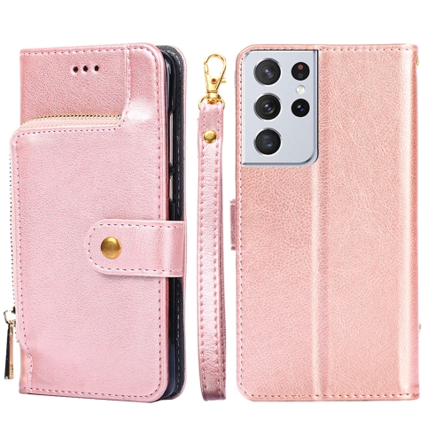 For Samsung Galaxy S21 Ultra 5G Zipper Bag PU + TPU Horizontal Flip Leather Case with Holder & Card Slot & Wallet & Lanyard(Rose Gold)
For Samsung Galaxy S21 Ultra 5G Zipper Bag PU + TPU Horizontal Flip Leather Case with Holder & Card Slot & Wallet & Lanyard(Rose Gold)
