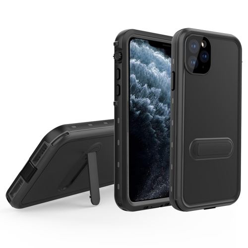 For iPhone 11 Pro RedPepper Shockproof Waterproof Solid Color PC + TPU Protective Case with Holder(Black)
For iPhone 11 Pro RedPepper Shockproof Waterproof Solid Color PC + TPU Protective Case with Holder(Black)