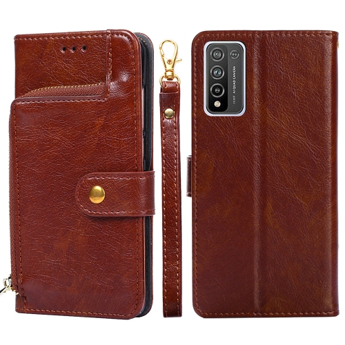 For Honor 10X Lite Zipper Bag PU + TPU Horizontal Flip Leather Case with Holder & Card Slot & Wallet & Lanyard(Brown)
For Honor 10X Lite Zipper Bag PU + TPU Horizontal Flip Leather Case with Holder & Card Slot & Wallet & Lanyard(Brown)