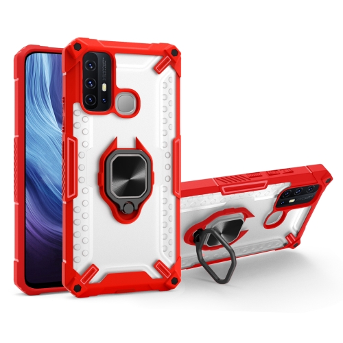 Matte TPU + PC Magnetic Shockproof Case with Ring Holder For vivo Y50(Red)
Matte TPU + PC Magnetic Shockproof Case with Ring Holder For vivo Y50(Red)