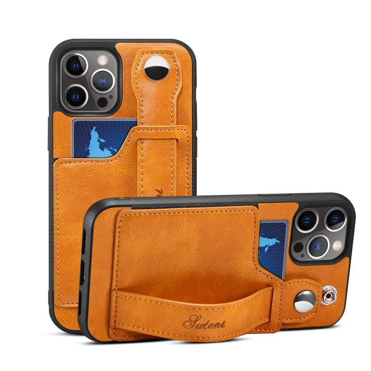 TPU + PU Leather Shockproof Protective Case with Card Slots and Hand Strap For iPhone 13 mini(Yellow)
TPU + PU Leather Shockproof Protective Case with Card Slots and Hand Strap For iPhone 13 mini(Yellow)
