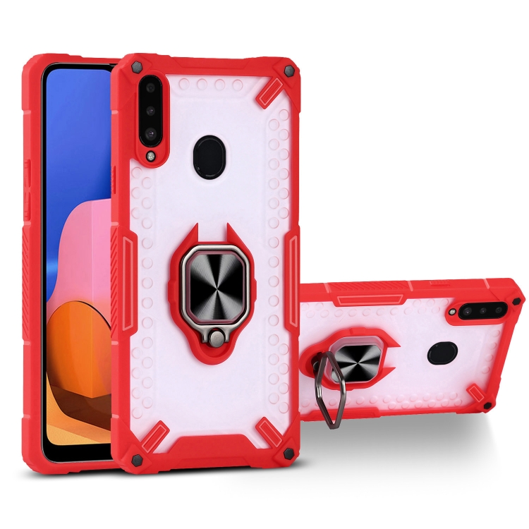 Matte TPU + PC Magnetic Shockproof Case with Ring Holder For Samsung Galaxy A20s(Red)
Matte TPU + PC Magnetic Shockproof Case with Ring Holder For Samsung Galaxy A20s(Red)