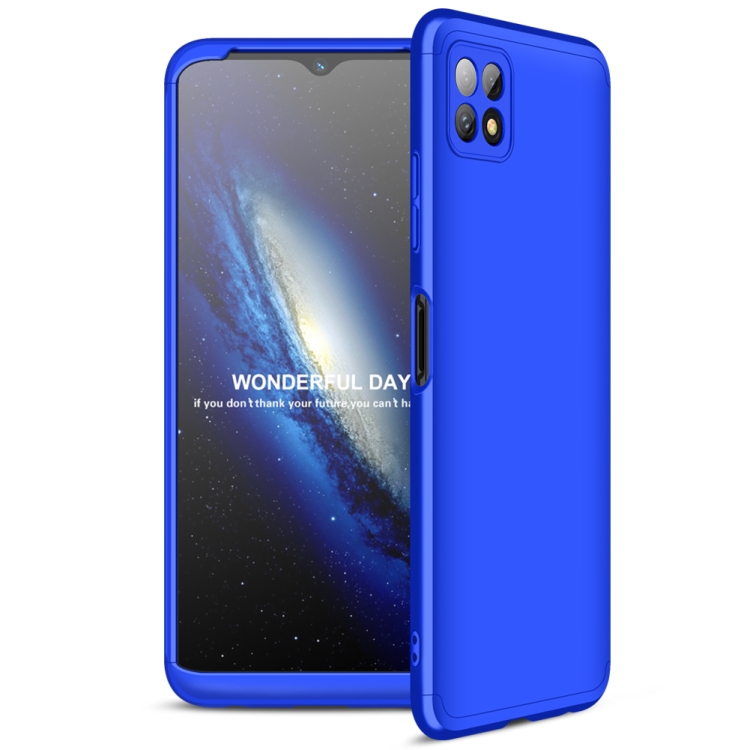 For Samsung Galaxy A22 5G GKK Three Stage Splicing Full Coverage PC Case(Blue)
For Samsung Galaxy A22 5G GKK Three Stage Splicing Full Coverage PC Case(Blue)