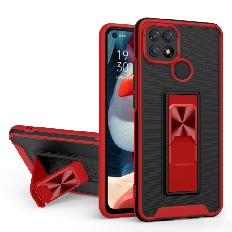 For OPPO A15 Dual-color Skin Feel TPU + PC Magnetic Shockproof Case with Invisible Holder(Red)
For OPPO A15 Dual-color Skin Feel TPU + PC Magnetic Shockproof Case with Invisible Holder(Red)