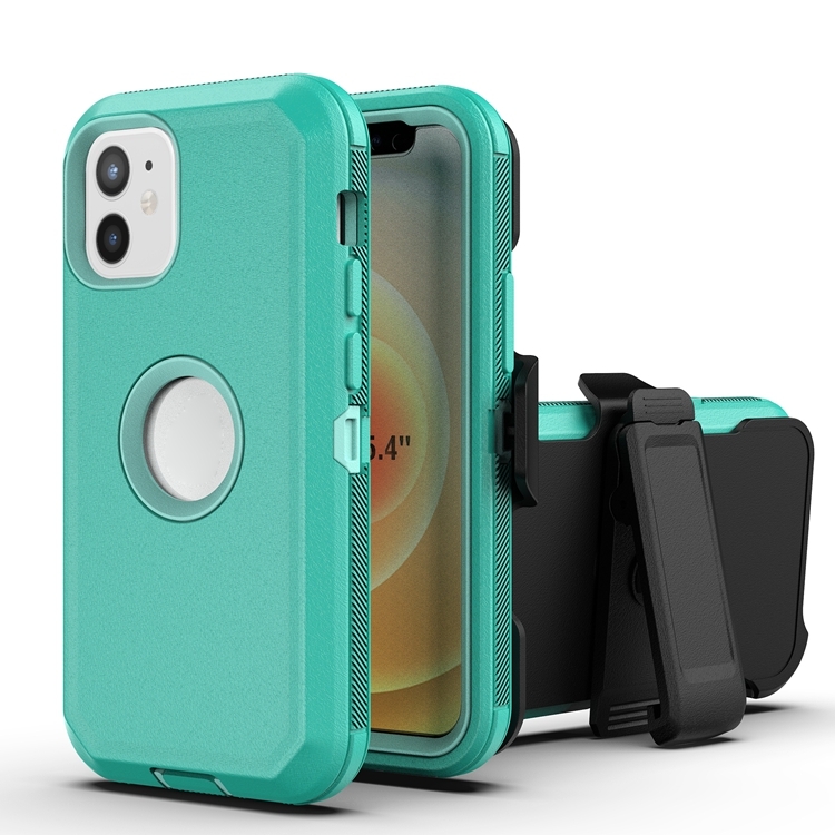 Robot Shockproof Silicone + PC Protective Case with Back Clip Holder For iPhone 12 mini(Green + Light Green)
Robot Shockproof Silicone + PC Protective Case with Back Clip Holder For iPhone 12 mini(Green + Light Green)