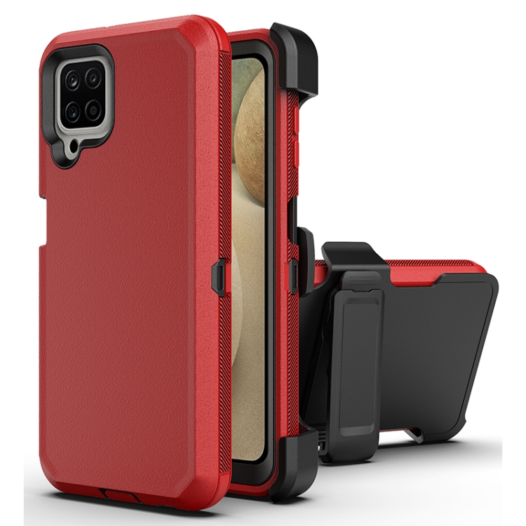 For Samsung Galaxy A22 Robot Shockproof Silicone + PC Protective Case with Back Clip Holder(Red Black)
For Samsung Galaxy A22 Robot Shockproof Silicone + PC Protective Case with Back Clip Holder(Red Black)