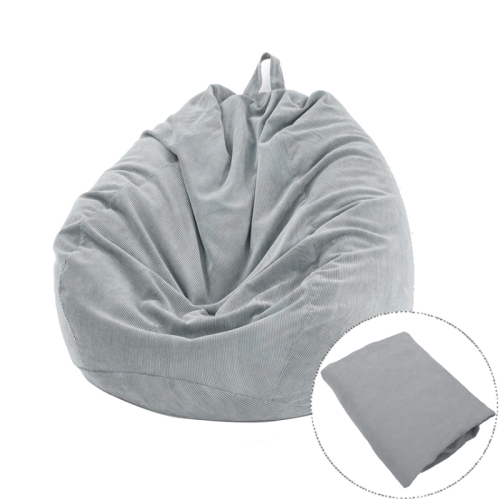 

Corduroy Lazy Bean Bag Chair Sofa Cover, Size:70x80cm(Light Grey)