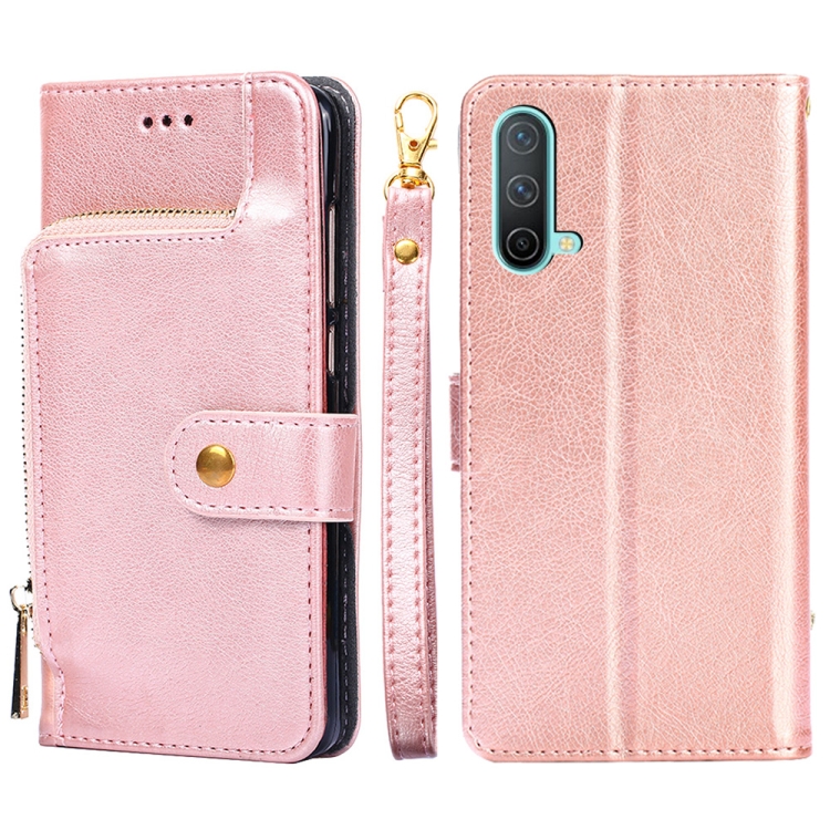 Zipper Bag PU + TPU Horizontal Flip Leather Case with Holder & Card Slot & Wallet & Lanyard For OnePlus Nord CE 5G(Rose Gold)
Zipper Bag PU + TPU Horizontal Flip Leather Case with Holder & Card Slot & Wallet & Lanyard For OnePlus Nord CE 5G(Rose Gold)