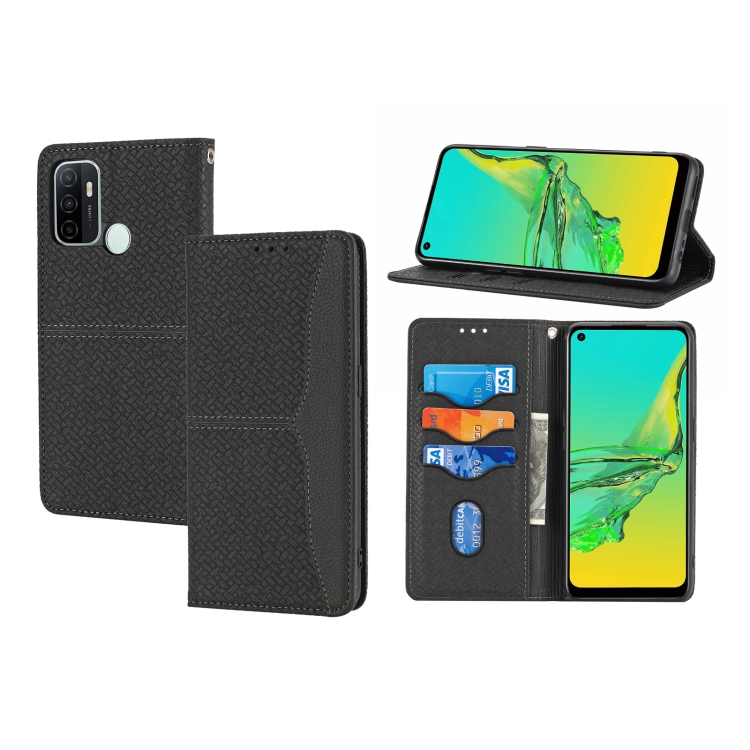 For OPPO A53 Woven Texture Stitching Magnetic Horizontal Flip PU Leather Case with Holder & Card Slots & Wallet & Lanyard(Black)
For OPPO A53 Woven Texture Stitching Magnetic Horizontal Flip PU Leather Case with Holder & Card Slots & Wallet & Lanyard(Black)