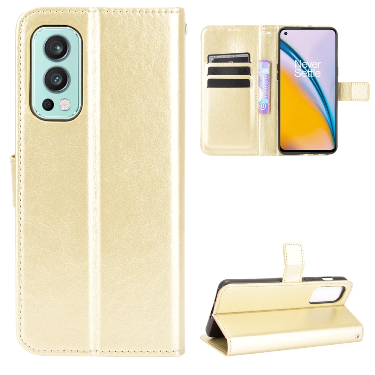 For OnePlus Nord 2 5G Crazy Horse Texture Horizontal Flip Leather Case with Holder & Card Slots & Lanyard(Gold)
For OnePlus Nord 2 5G Crazy Horse Texture Horizontal Flip Leather Case with Holder & Card Slots & Lanyard(Gold)