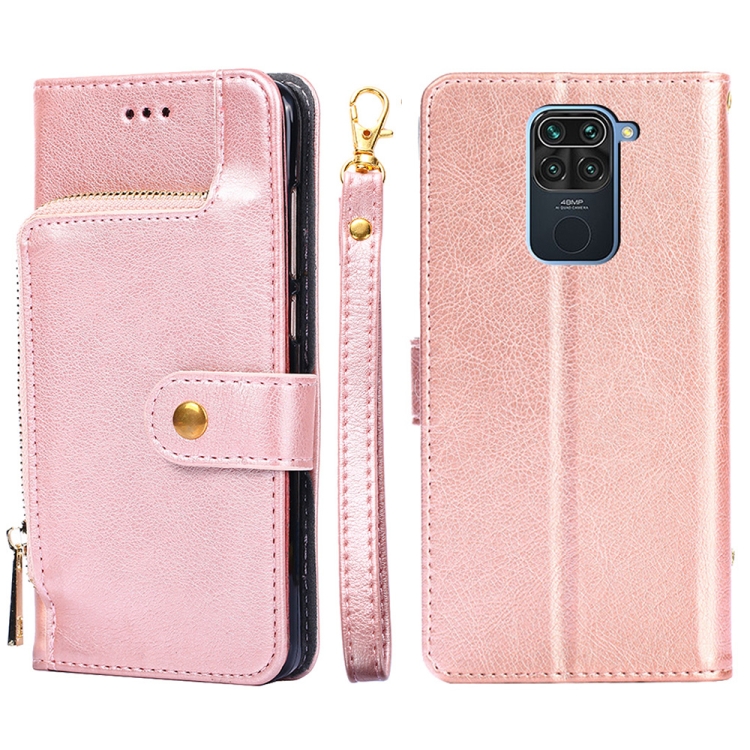 Zipper Bag PU + TPU Horizontal Flip Leather Case with Holder & Card Slot & Wallet & Lanyard For Xiaomi Redmi Note 9(Rose Gold)
Zipper Bag PU + TPU Horizontal Flip Leather Case with Holder & Card Slot & Wallet & Lanyard For Xiaomi Redmi Note 9(Rose Gold)