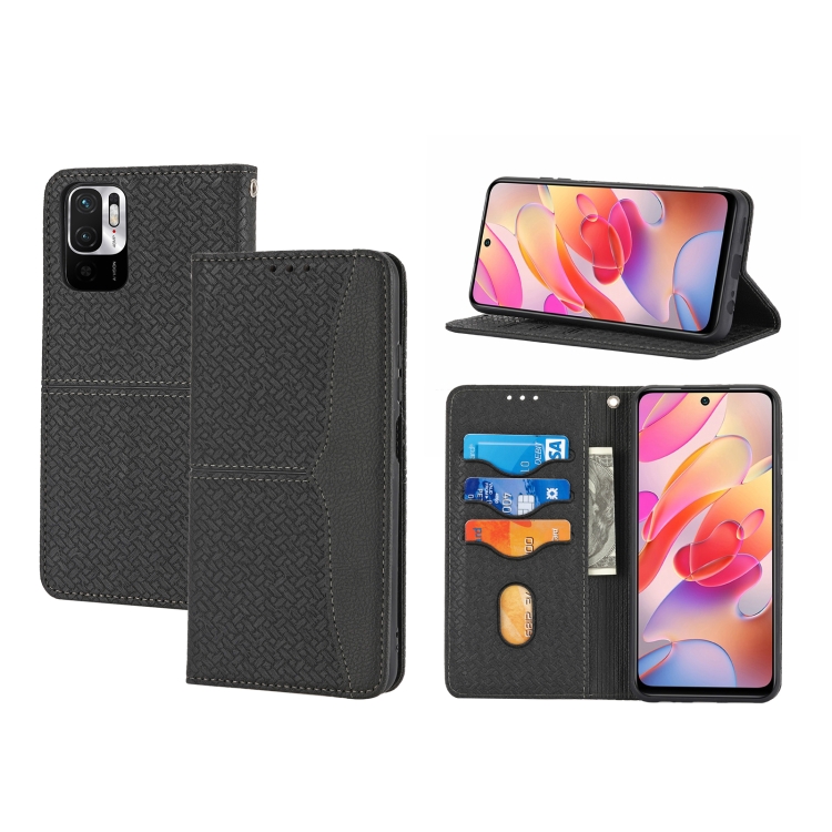 For Xiaomi Redmi Note 10 Woven Texture Stitching Magnetic Horizontal Flip PU Leather Case with Holder & Card Slots & Wallet & Lanyard(Black)
For Xiaomi Redmi Note 10 Woven Texture Stitching Magnetic Horizontal Flip PU Leather Case with Holder & Card Slots & Wallet & Lanyard(Black)