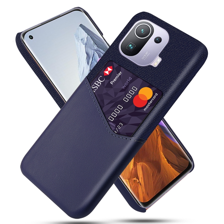 For Xiaomi Mi 11 Pro Cloth Texture PC + PU Leather Back Cover Shockproof Case with Card Slot(Blue)
For Xiaomi Mi 11 Pro Cloth Texture PC + PU Leather Back Cover Shockproof Case with Card Slot(Blue)