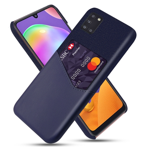 For Samsung Galaxy A31 Cloth Texture PC + PU Leather Back Cover Shockproof Case with Card Slot(Blue)
For Samsung Galaxy A31 Cloth Texture PC + PU Leather Back Cover Shockproof Case with Card Slot(Blue)