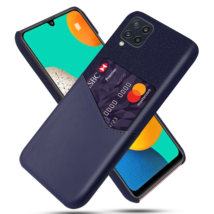 For Samsung Galaxy M32 Cloth Texture PC + PU Leather Back Cover Shockproof Case with Card Slot(Blue)
For Samsung Galaxy M32 Cloth Texture PC + PU Leather Back Cover Shockproof Case with Card Slot(Blue)