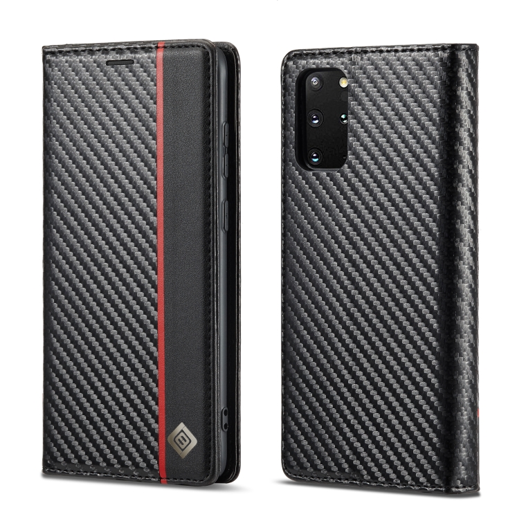 LC.IMEEKE Carbon Fiber PU + TPU Horizontal Flip Leather Case with Holder & Card Slot & Wallet For Samsung Galaxy S20+(Vertical Black)
LC.IMEEKE Carbon Fiber PU + TPU Horizontal Flip Leather Case with Holder & Card Slot & Wallet For Samsung Galaxy S20+(Vertical Black)