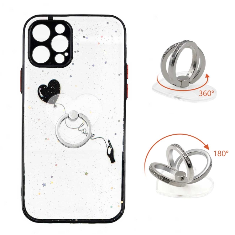 Colored Drawing Starry Sky Epoxy TPU Shockproof Case with Ring Holder For iPhone 12 Pro(Heart)
Colored Drawing Starry Sky Epoxy TPU Shockproof Case with Ring Holder For iPhone 12 Pro(Heart)