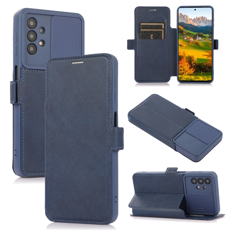 Push Window Double Buckle PU + Silicone Horizontal Flip Leather Case with Holder & Card Slot For Samsung Galaxy A32(Blue)
Push Window Double Buckle PU + Silicone Horizontal Flip Leather Case with Holder & Card Slot For Samsung Galaxy A32(Blue)