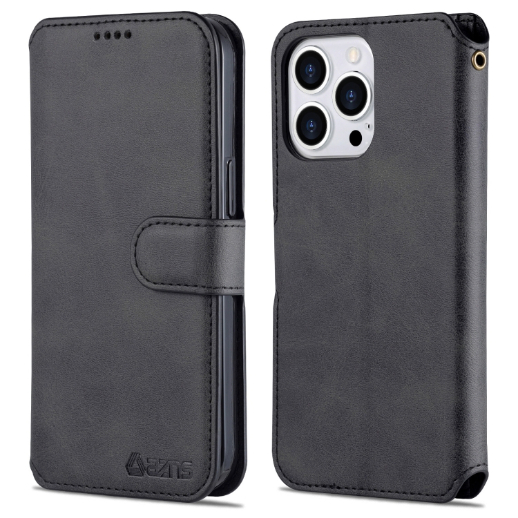 AZNS Calf Texture Horizontal Flip Leather Case with Holder & Card Slots & Wallet & Photo Frame For iPhone 13 Pro Max(Black)
AZNS Calf Texture Horizontal Flip Leather Case with Holder & Card Slots & Wallet & Photo Frame For iPhone 13 Pro Max(Black)