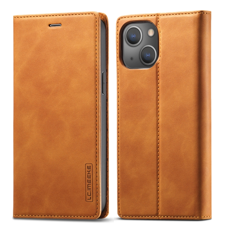 LC.IMEEKE Strong Magnetic PU + Matte TPU Horizontal Flip Leather Case with Holder & Card Slots & Wallet For iPhone 13(Brown)
LC.IMEEKE Strong Magnetic PU + Matte TPU Horizontal Flip Leather Case with Holder & Card Slots & Wallet For iPhone 13(Brown)