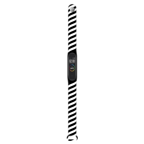 

For Xiaomi Mi Band 6 / 5 / 4 / 3 Silicone Replacement Strap Watchband(Zebra Texture)