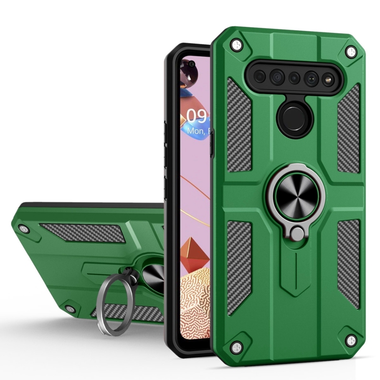 For LG K61 Carbon Fiber Pattern PC + TPU Protective Case with Ring Holder(Green)
For LG K61 Carbon Fiber Pattern PC + TPU Protective Case with Ring Holder(Green)