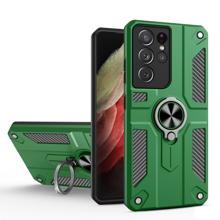 For Samsung Galaxy S21 Ultra 5G Carbon Fiber Pattern PC + TPU Protective Case with Ring Holder(Green)
For Samsung Galaxy S21 Ultra 5G Carbon Fiber Pattern PC + TPU Protective Case with Ring Holder(Green)